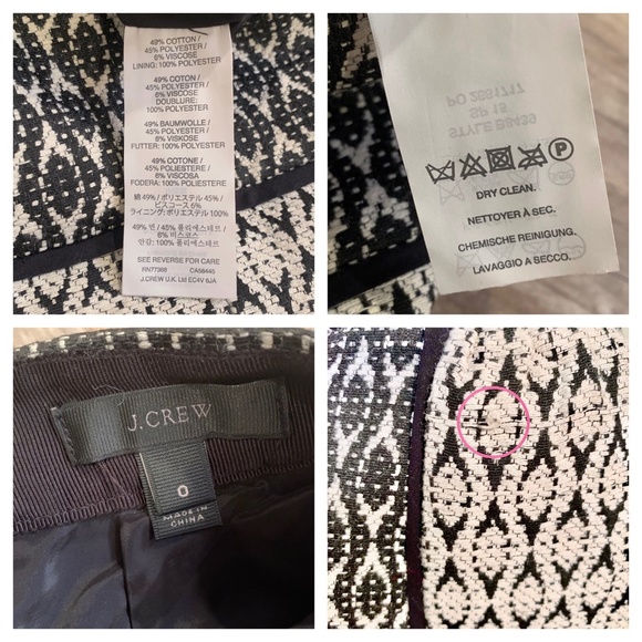 J. Crew Multi Textured Geometric Print Skirt - Picture 7 of 8